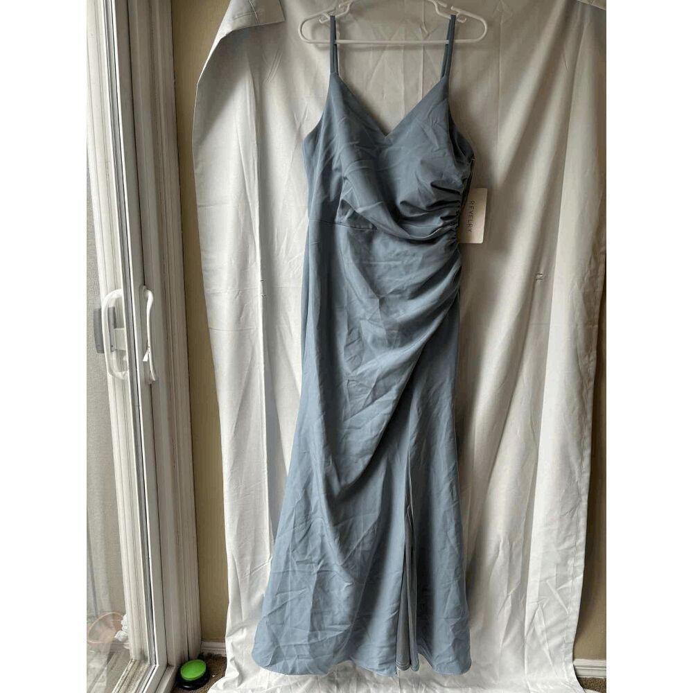 Revelry Rory Crepe Dress in French Blue 821 Womens Size 16
